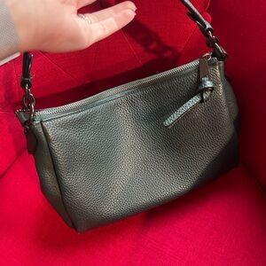 Coach Dark Green Leather Shoulder Bag